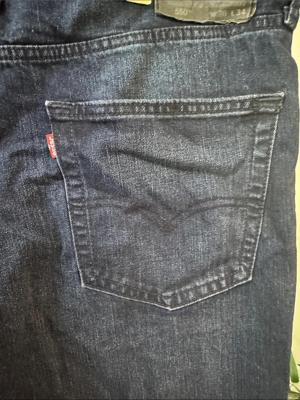Levi's 550’s Men's Dark Straight Leg Jeans NWT 36 X 34